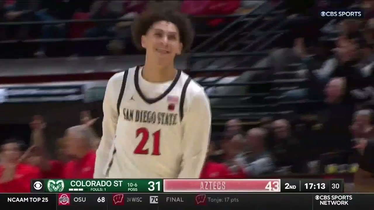 SDSU MEN'S HOOPS HIGHLIGHTS: AZTECS 75, COLORADO STATE 60