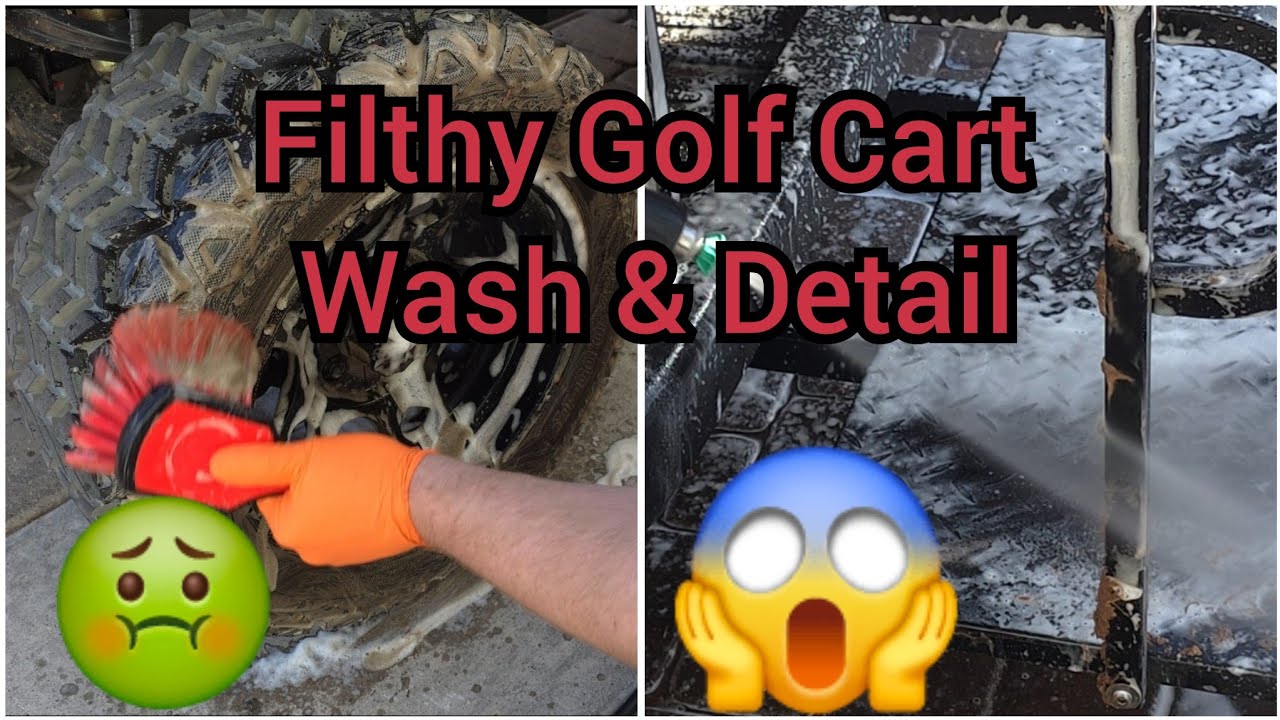 Filthy Golf Cart Wash & Detail. Satisfying!