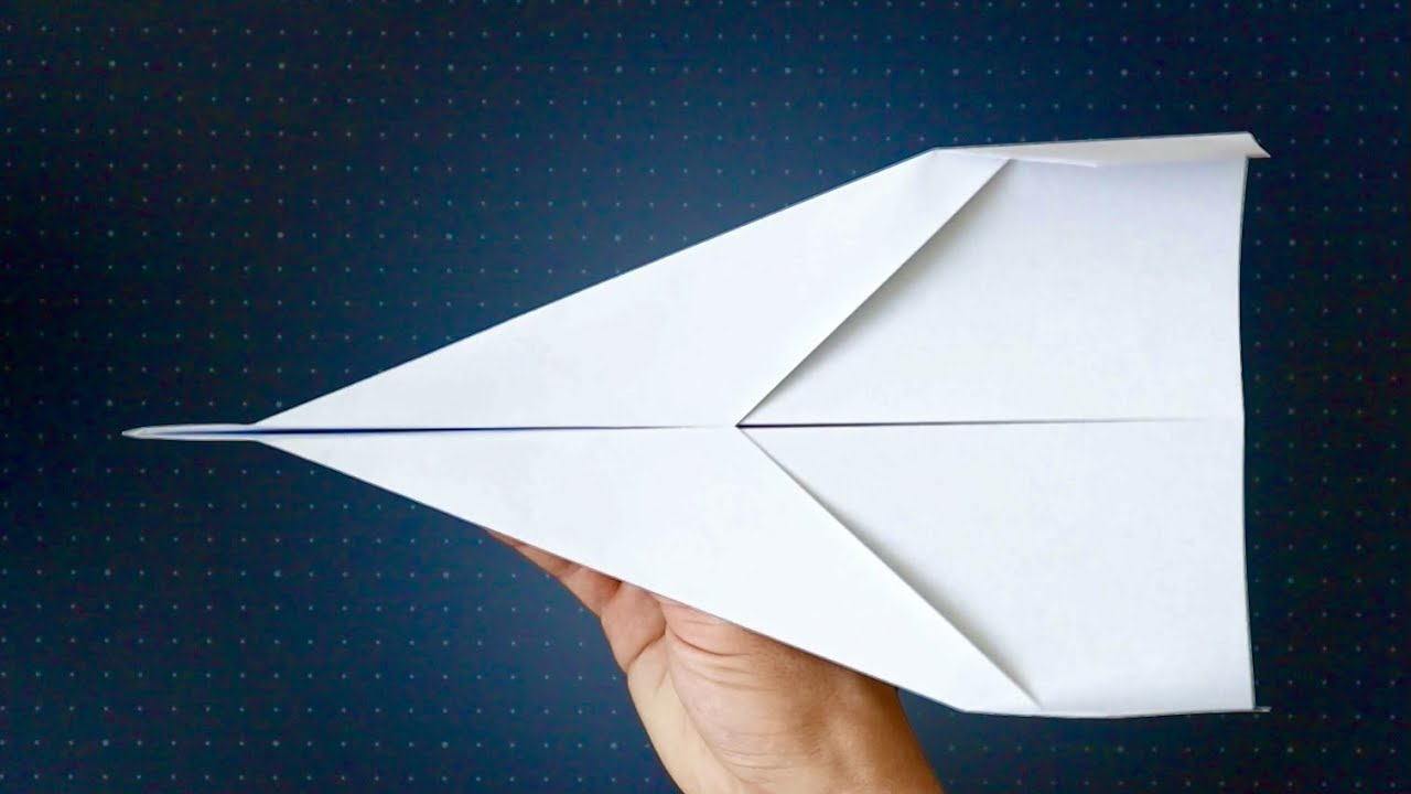 A4-Papier Flieger falten der weit fliegt