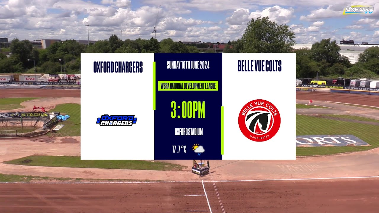 OXFORD 'Chargers' vs BELLE VUE 'Colts' | National League | OXFORD SPEEDWAY TV 2024
