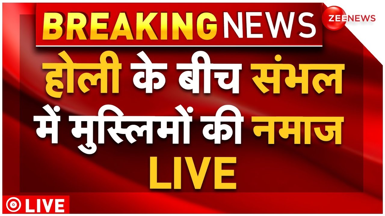 Sambhal During Holi Muslims Offer Prayers LIVE: होली के बीच संभल में मुस्लिमों की नमाज | CM Yogi