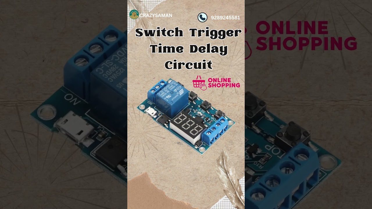 Delay Relay Timer Module &ndash; Trigger Relay Switch #delay #timerswitch #relaymodule #trigger #relay