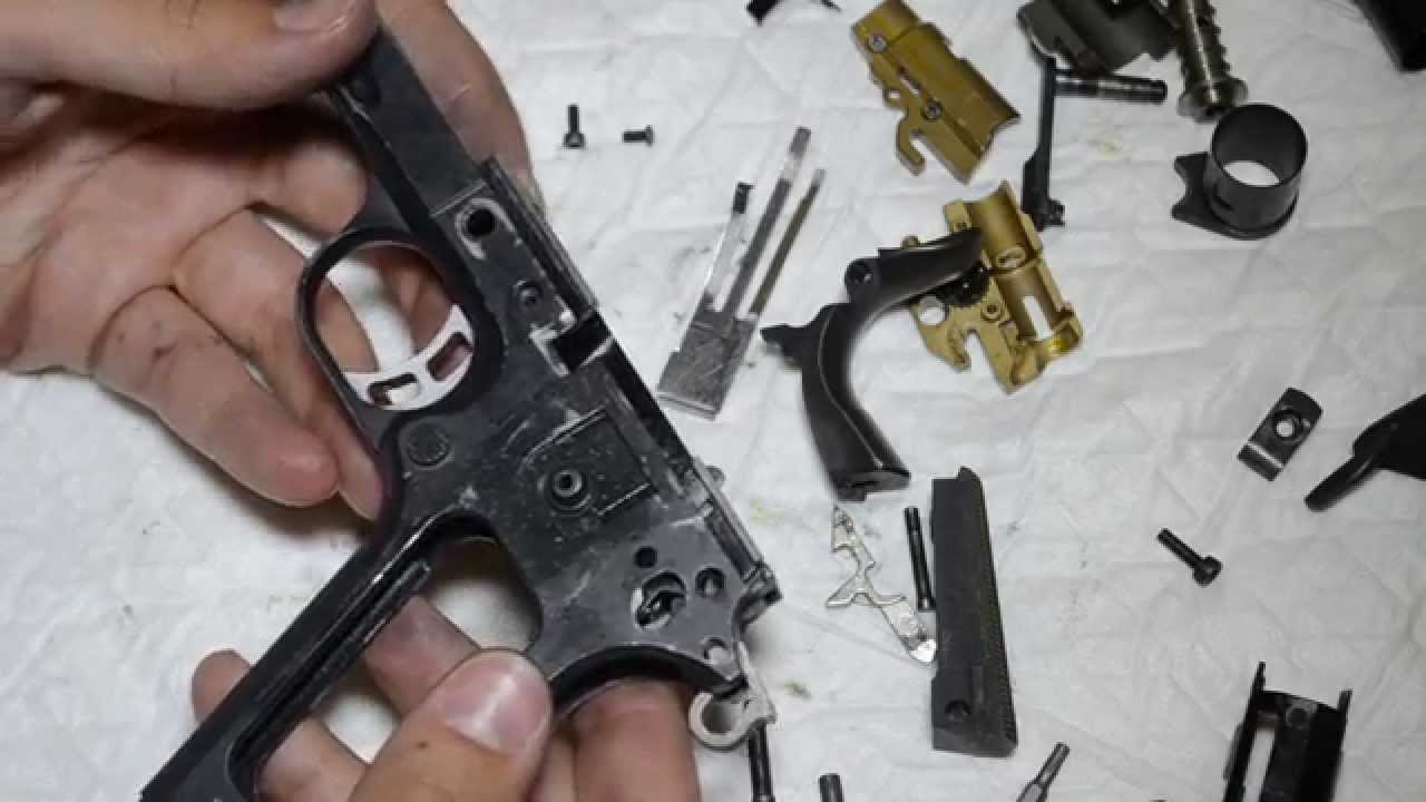 Разборка/сборка/чистка страйкбольного пистолета типа TM 1911