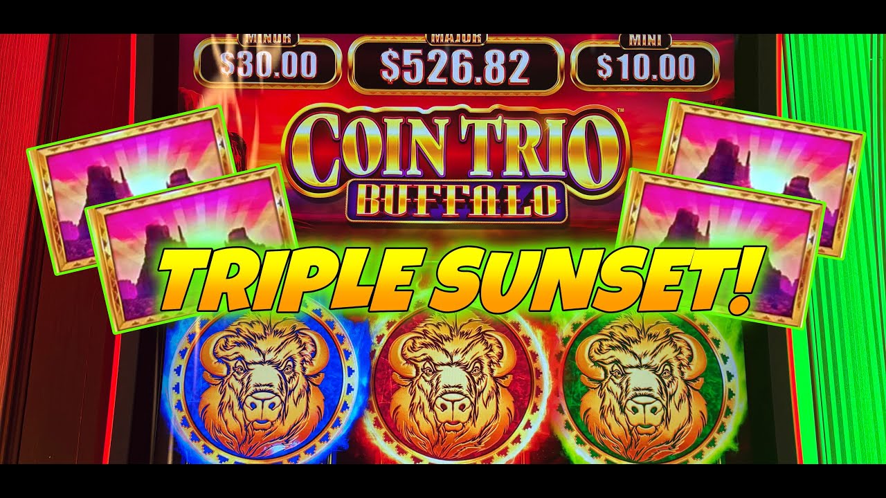🚨🚨 HUGE WIN on the new Buffalo Coin Trio Slot! @DelawareParkCasino