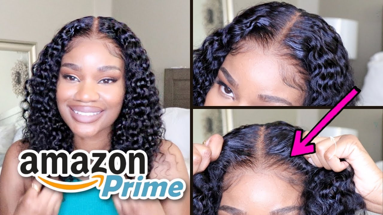 OMG LOOK What I Found On Amazon Prime Pre-Cut Pre-Plucked Glueless Cheap Lace Wig TwinGodesses UNICE