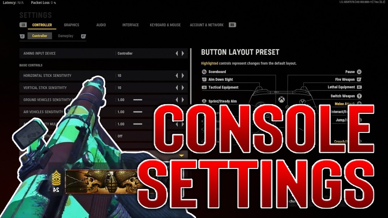 MY BEST SETTINGS FOR VANGUARD ON CONSOLE (XBOX SERIES X)