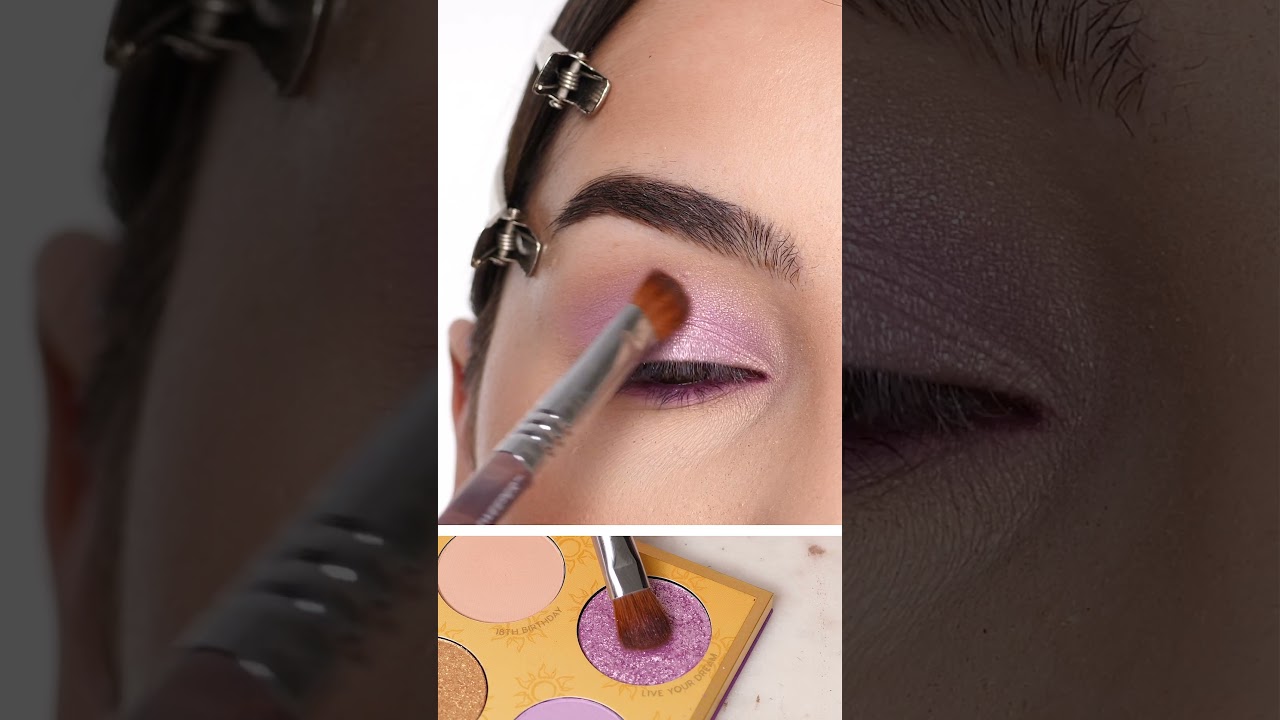 Soft Lilac Eyeshadow Look Using the Colourpop Tangled Best Day Ever Eyeshadow Palette