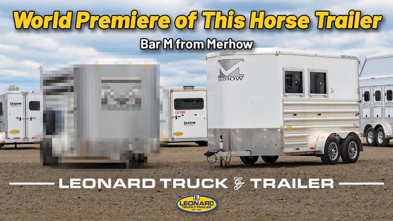 First Look at Bar M a NEW Horse Trailer - Merhow & Bar M