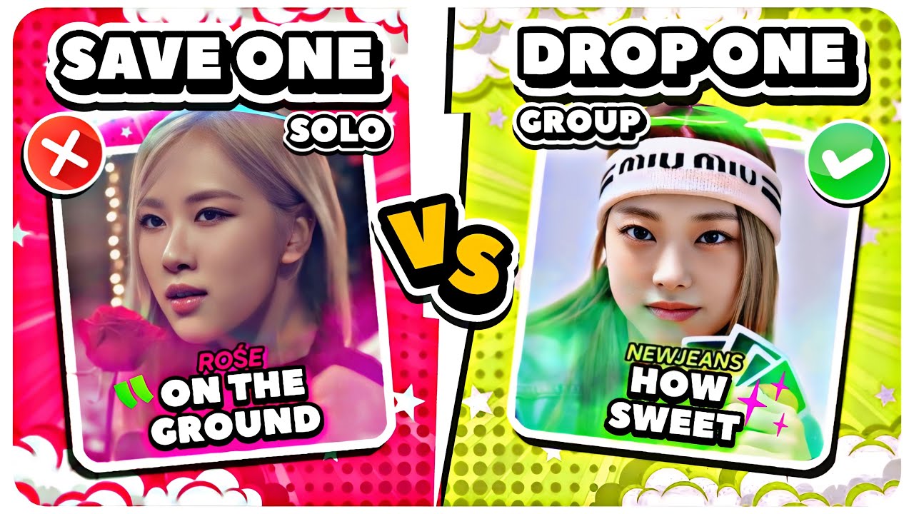 Save one drop one : SOLO VS GROUP ( save one drop one kpop ) - KPOP QUIZ