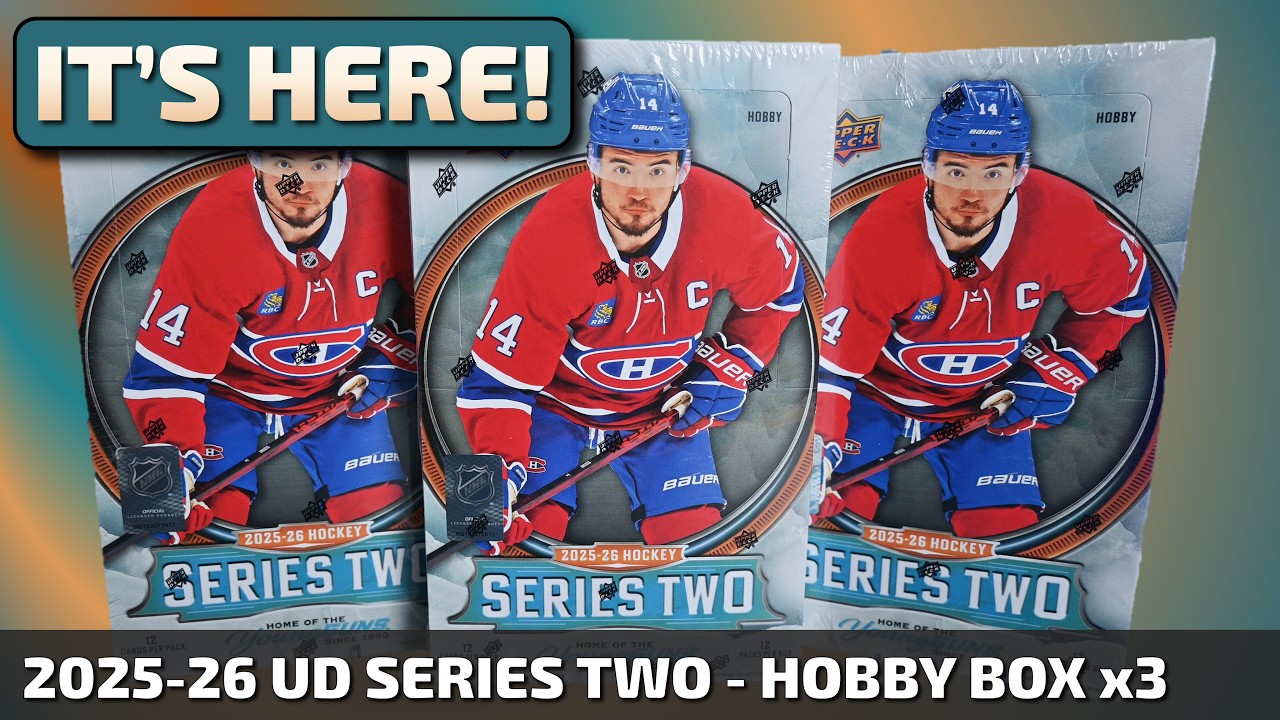 SERIES TWO HAS ARRIVED! Opening 3 Hobby Boxes of 2025-26 UD Series Two Hockey Cards (Launch Break)