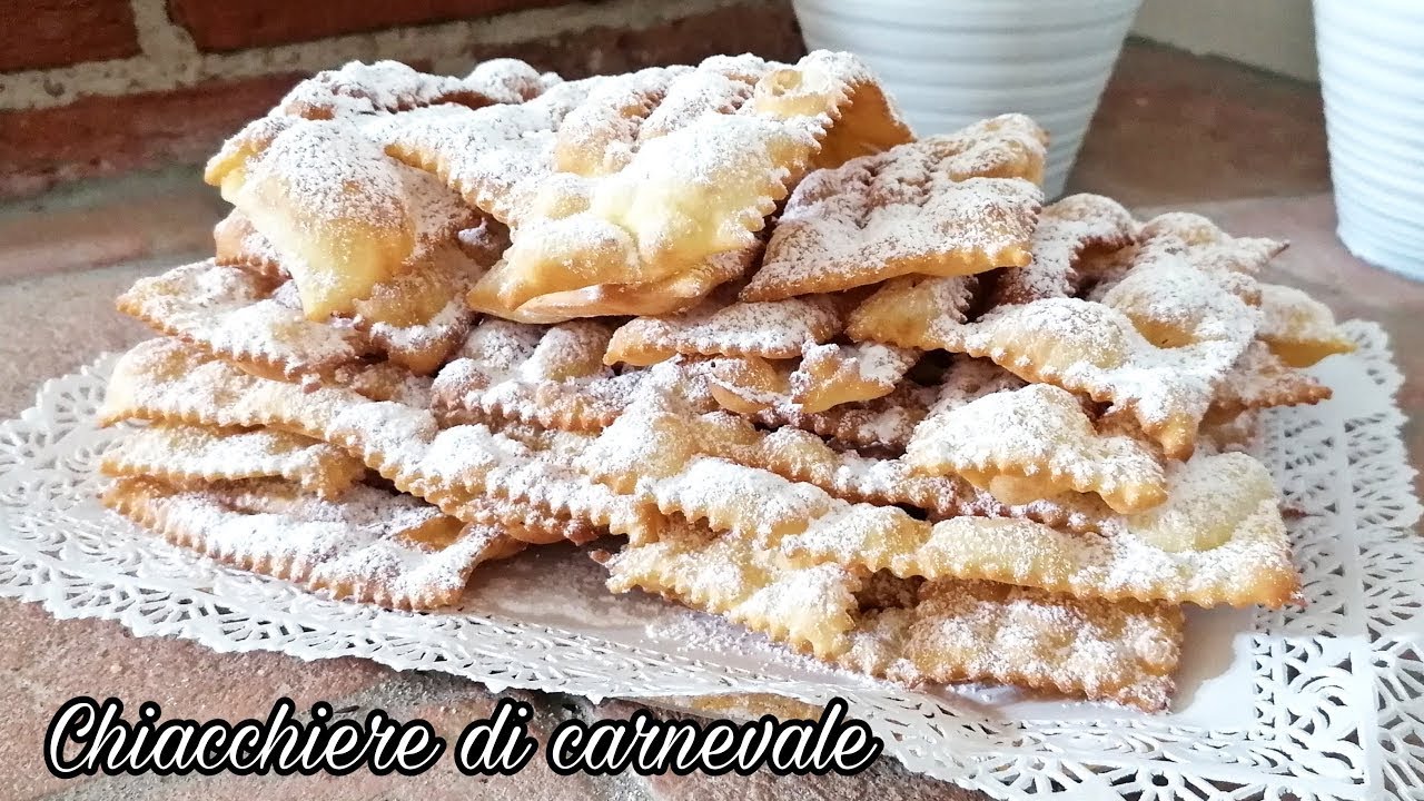 CHIACCHIERE DI CARNEVALE LEGGERE E FRIABILI 🎭