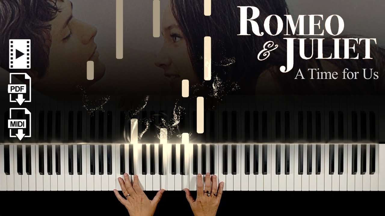 A Time For Us - Romeo & Juliet Love Theme - Nino Rota: Piano Tutorial
