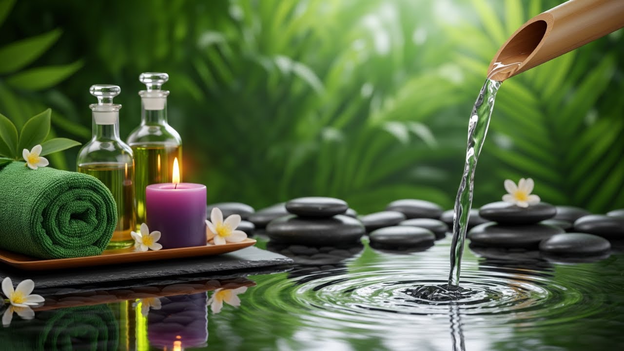 Deep Relaxing Piano & Bamboo Water Sounds for Sleep, Stress Relief, Inner Peace 2026