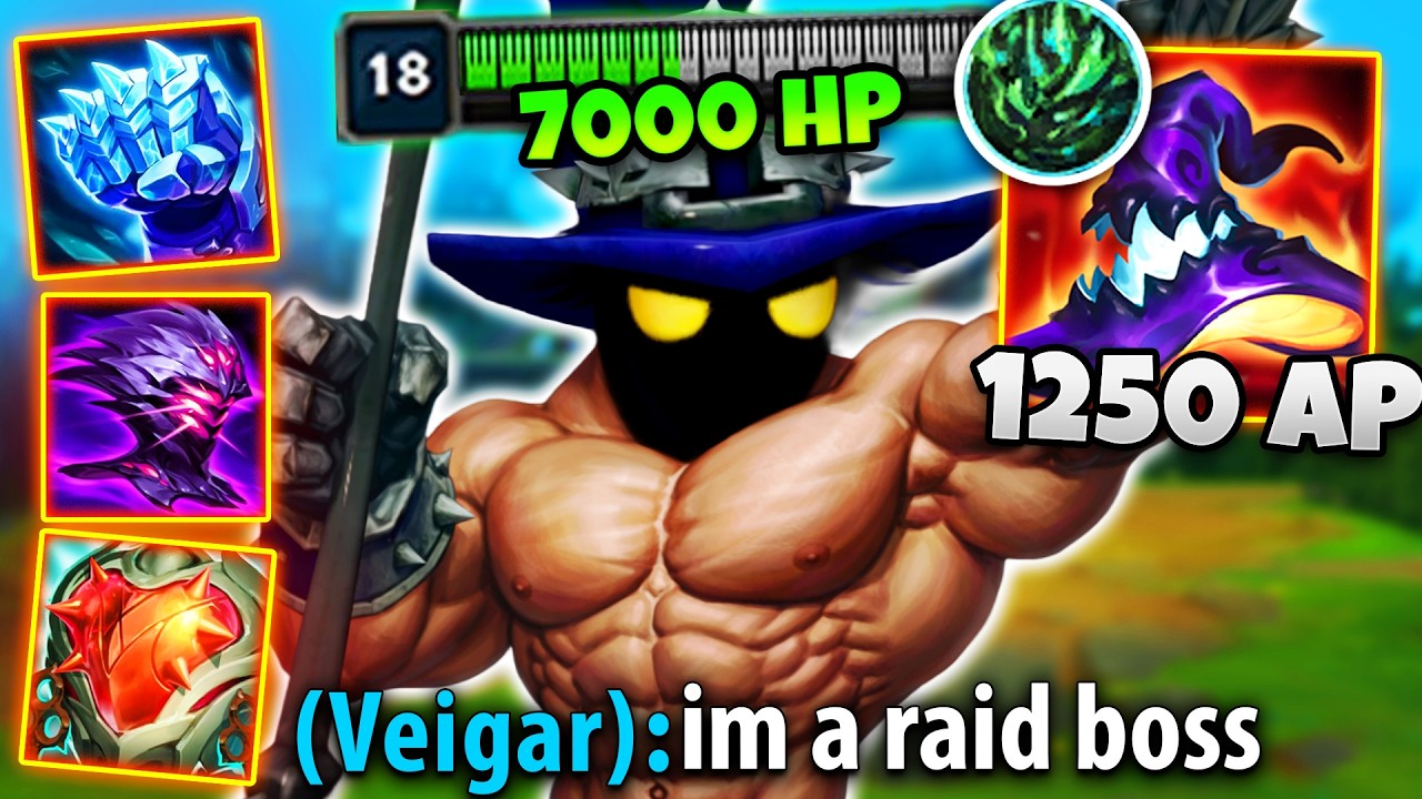 VEIGAR BUT I'M A TANK THAT'S UNKILLABLE... AND I STILL ONE SHOT YOU (7000 HP, 1250 AP)