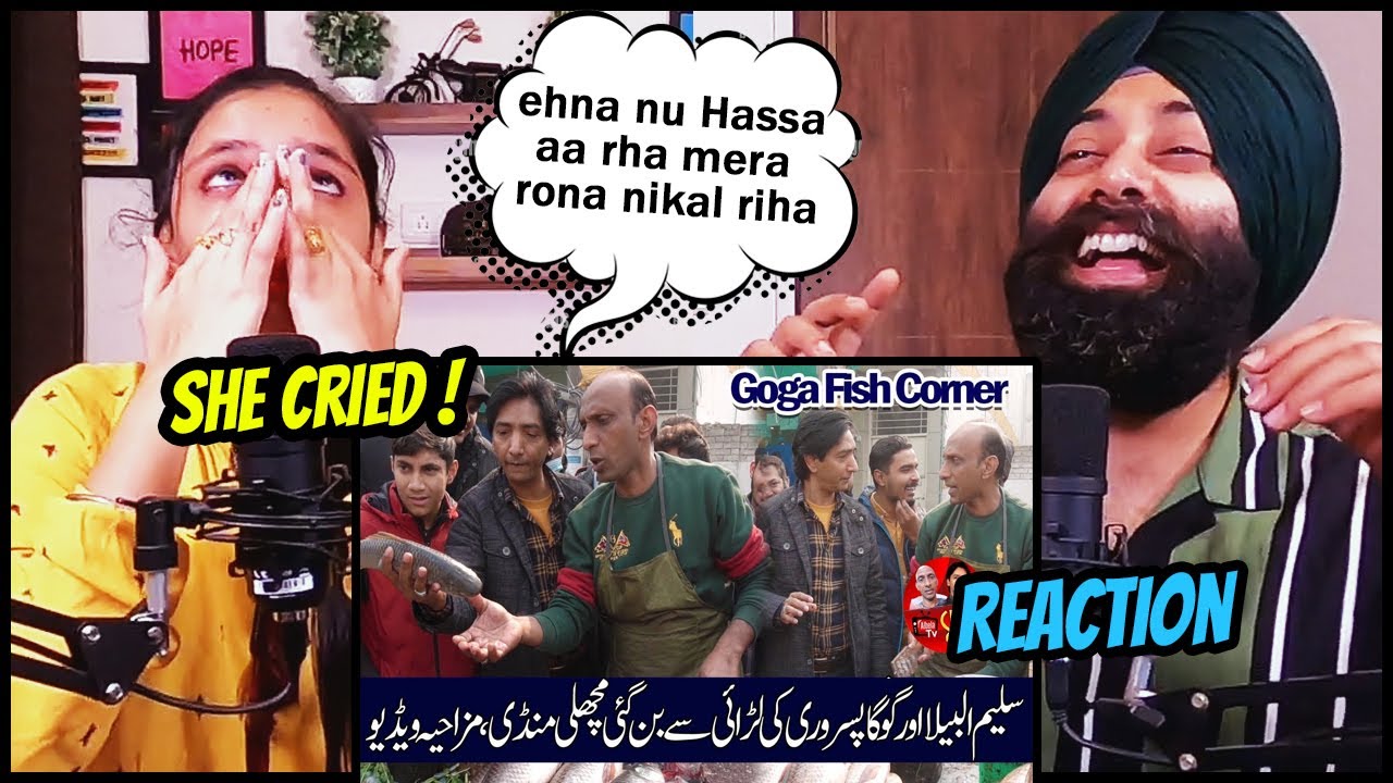 She Cried While Reaction | Fish Shop New Comedy Corner | Saleem Albela & Goga Pasroori