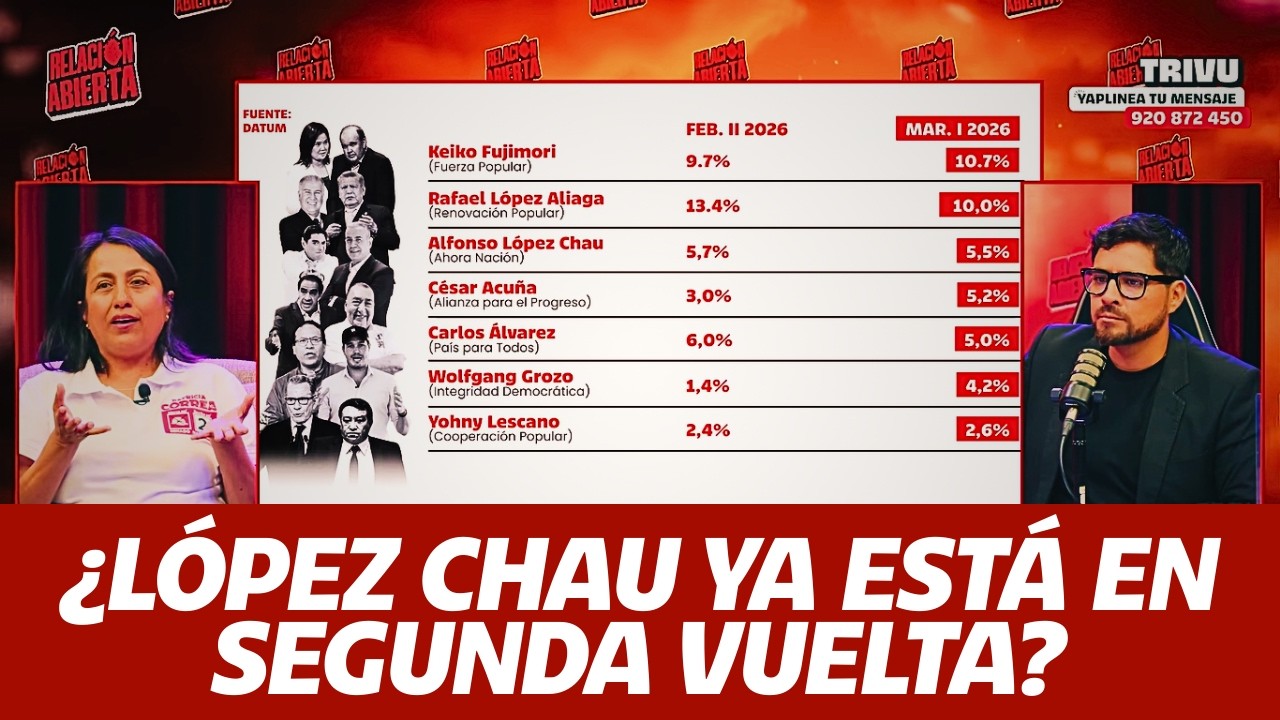 ¿López Chau ya está en SEGUNDA VUELTA?