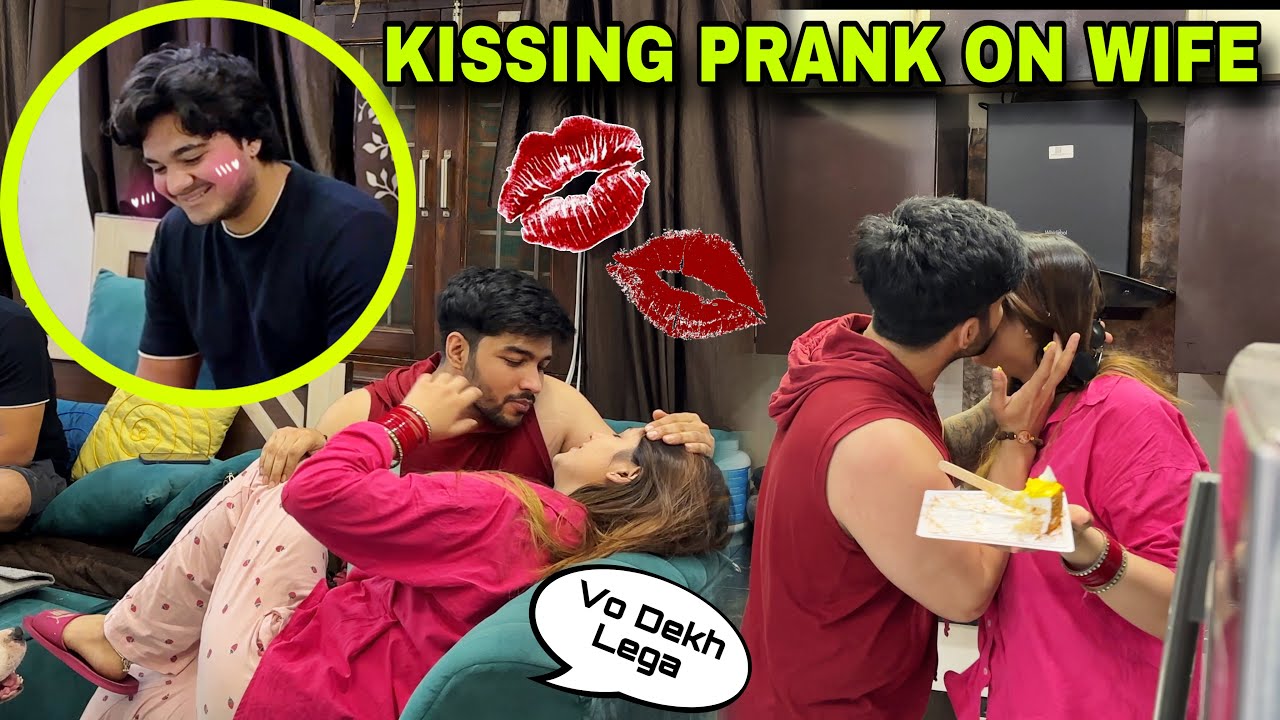 KISSING PRANK ON WIFE 💋😛| Most Awaited Vlog | Tusharshrutivlogs