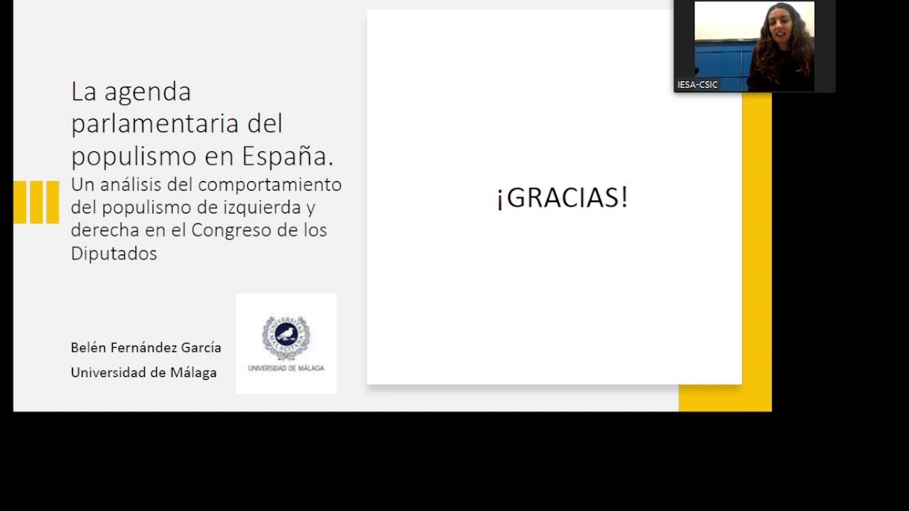 La agenda parlamentaria del populismo en España.