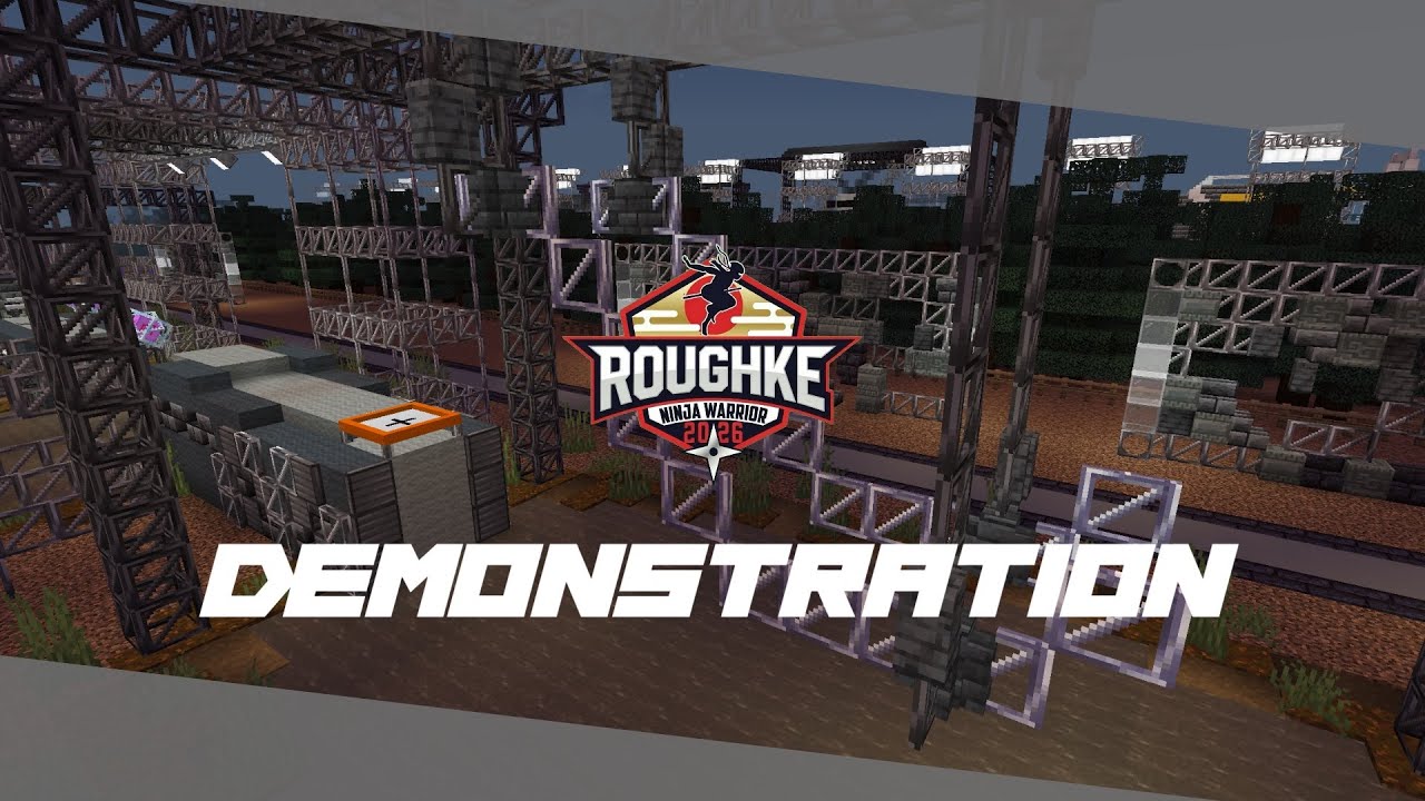 【MinecraftSASUKE】ROUGHKE -第4回 1周年記念大会- ｜トライアルステージ デモンストレーション動画