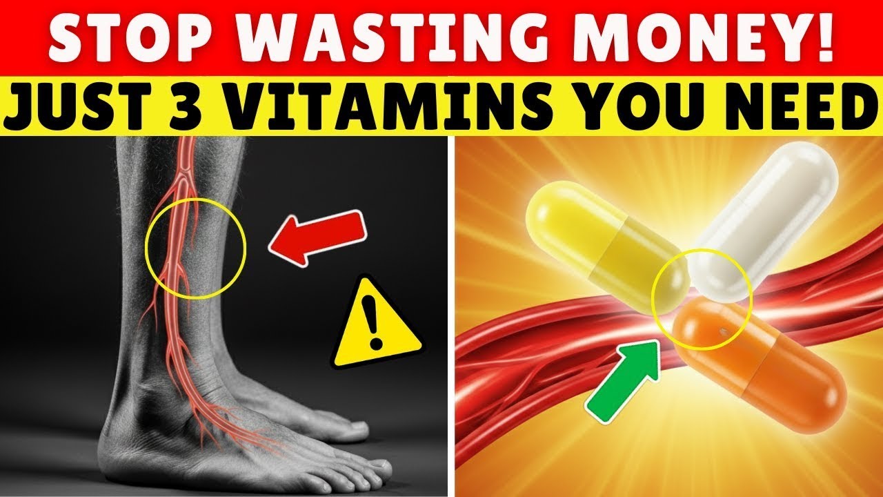THE ONLY 3 Vitamins You NEED for Better Leg Circulation | Senior Health Tips