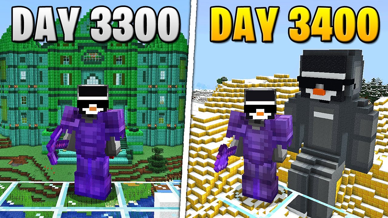 I Survived 3,400 Days in HARDCORE Minecraft...