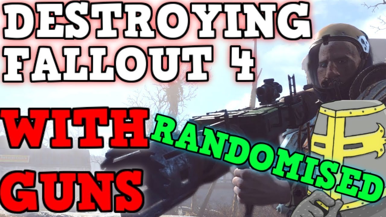 FALLOUT 4 But All Weapons are FULLY RANDOMIZED IS BROKEN - Can You Beat Fallout 4 With A Random Gun?