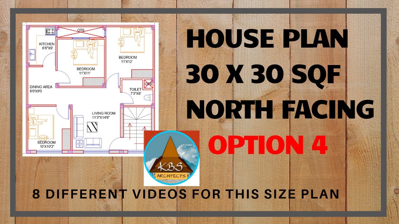 30 X 30 NORTH FACING HOUSE PLAN DETAIL