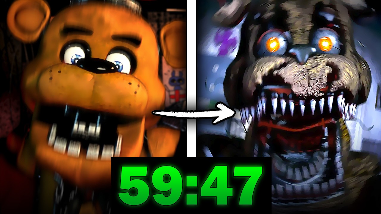 Прохожу FNAF на скорость, но скример = победа