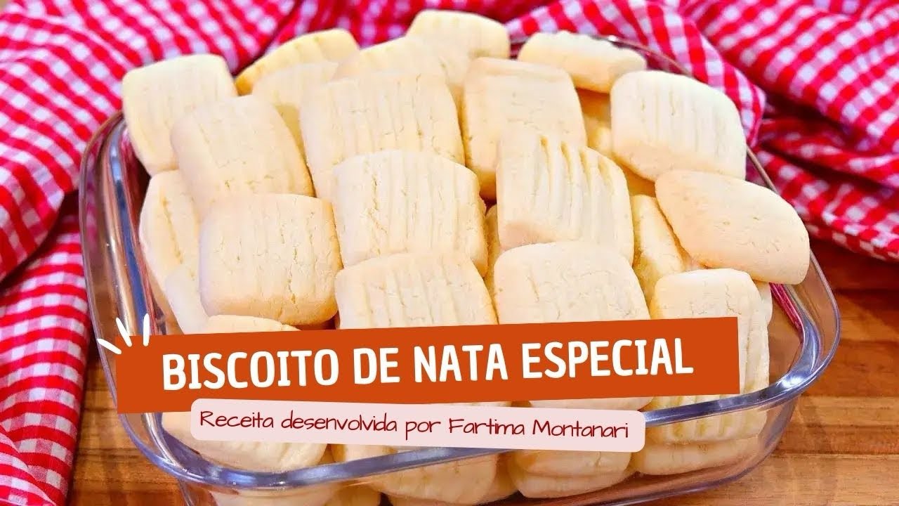 Biscoito de Nata SUPER FÁCIL 😍 Receita Rápida que Derrete na Boca | Sucesso em Família