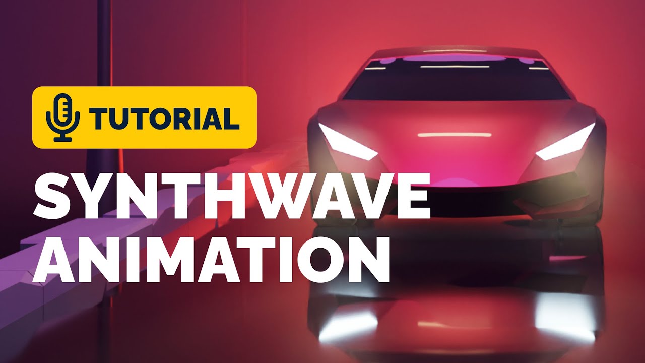 Blender Synthwave Animation Tutorial | Polygon Runway