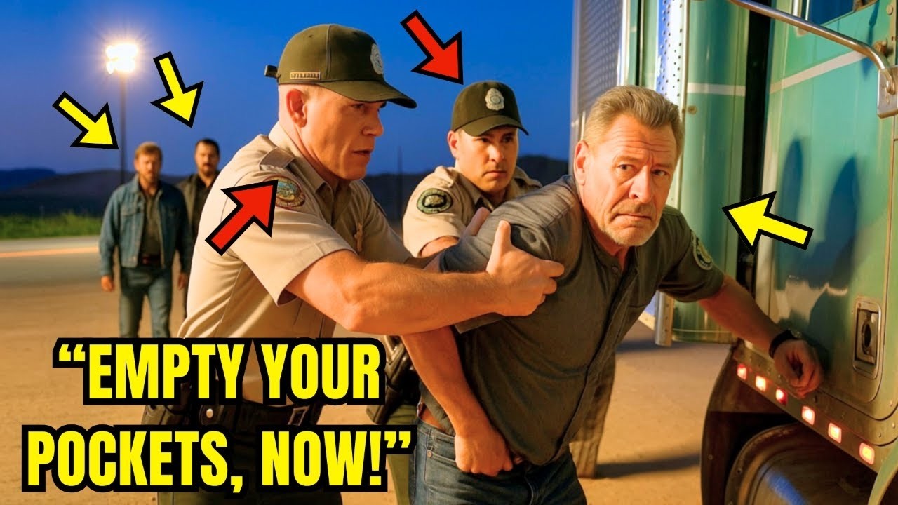 Corrupt Cops Shake Down An Old Trucker At The Border    Until Chuck Norris & Steven Seaga