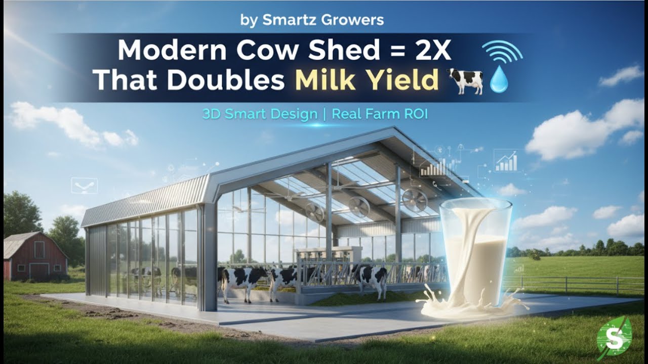 The Modern Cow Shed That Doubles Milk Yield!