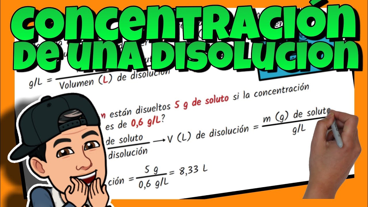 ✅ Como CALCULAR la CONCENTRACIÓN de una DISOLUCIÓN en g/L
