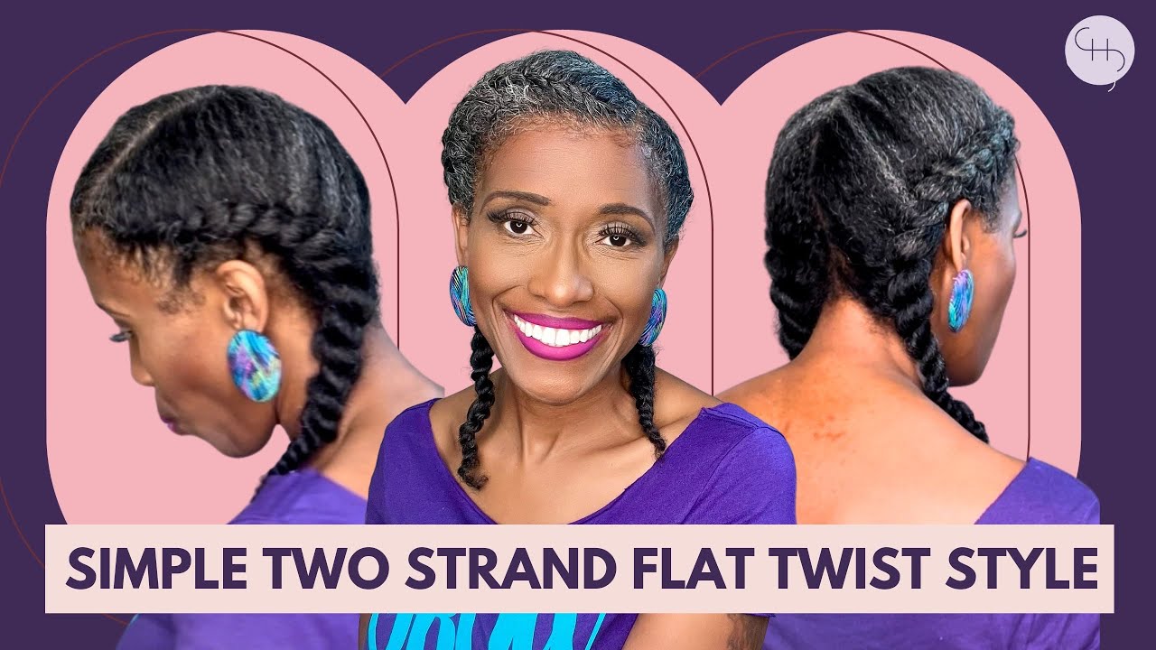 SIMPLE AND EASY NATURAL HAIRSTYLE 🔥