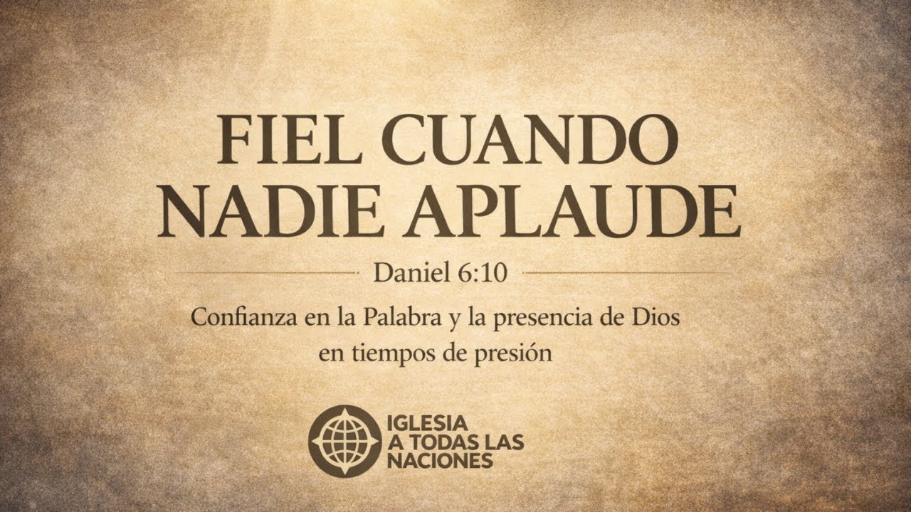 Fiel Cuando Nadie Aplaude - 01-08-2026