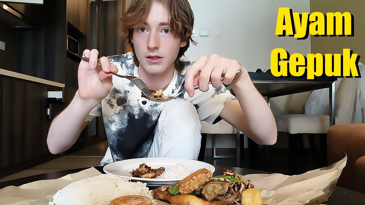 Малазийская жареная курица МУКБАНГ🍗🔥 - от Аям Гепук Кампунг Пандан