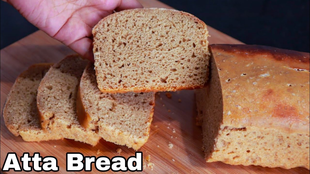 Eggless Wheat Bread Recipe Without Oven | Atta Bread | Brown Bread | Whole Wheat Bread by Food Code