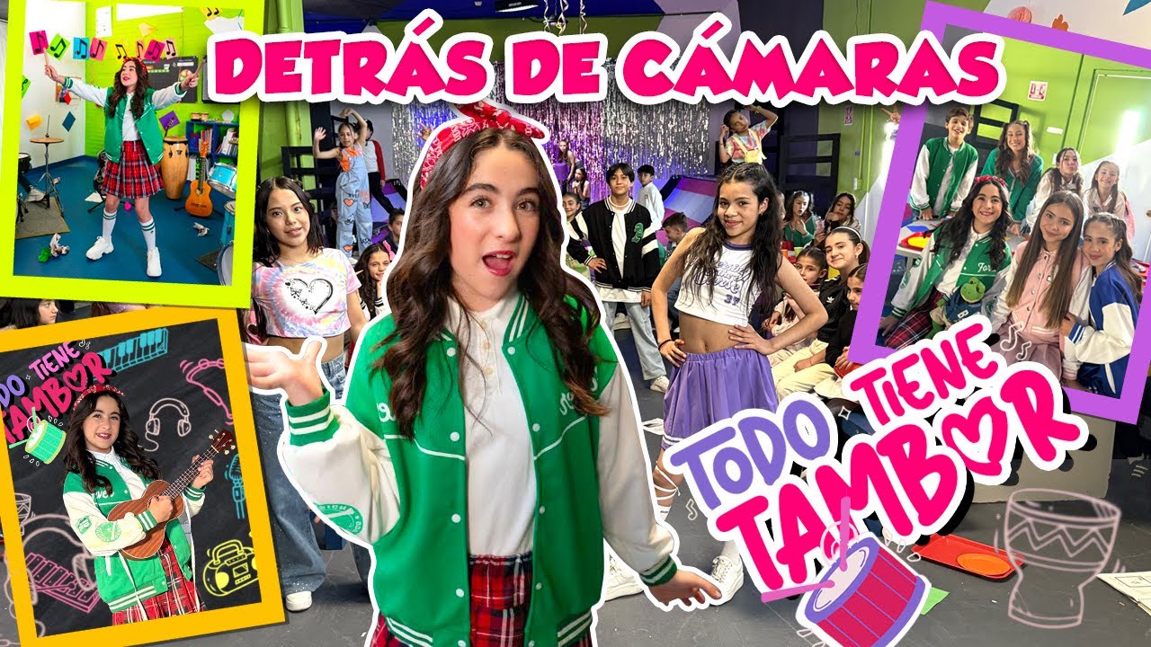 DETRÁS DE CÁMARAS TODO TIENE TAMBOR 🥁🎶💓 #laracampos