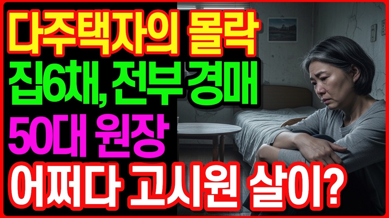 다주택자의 몰락 20억 자산가, 갭투자집 6채 부자였던 50대 어린이집원장 고시원에 사는 이유! l노후자금사연ㅣ인생사연 ㅣ노후사연 ㅣ오디오북 ㅣ