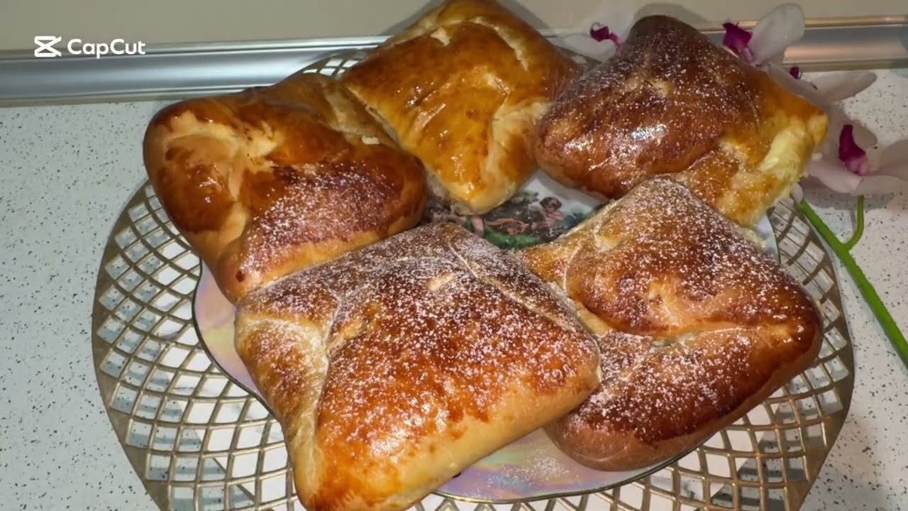 ✨МЯГКИЕ, ПЫШНЫЕ БУЛОЧКИ С ТВОРОГОМ✨#kitchen #recipe #bulochka 