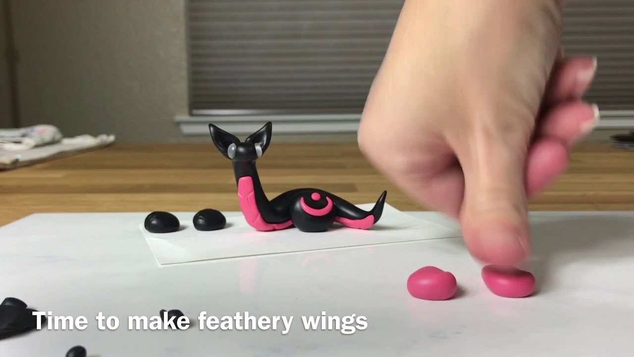 Polymer Clay Dragon with Feathery Wings