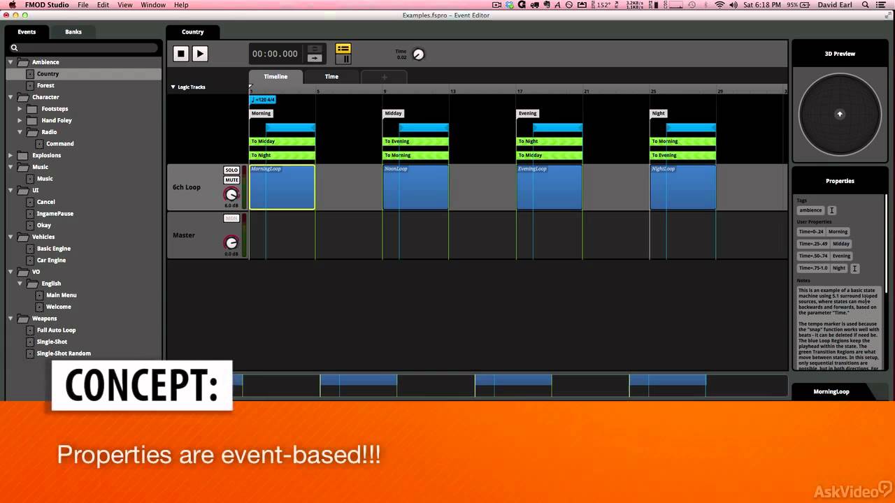 FMOD Studio 101: Introducing FMOD Studio - 2. Exploring the Interface