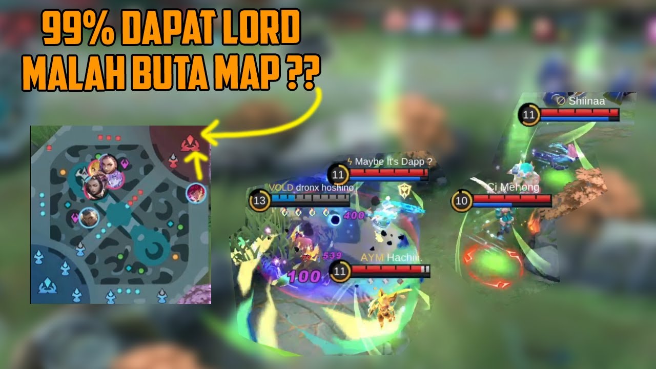 99% Win Dapat Lord Malah BUTA MAP ?? Akibat Terlalu Fokus Lord Top 1 Global Fredinn Mobile Legends