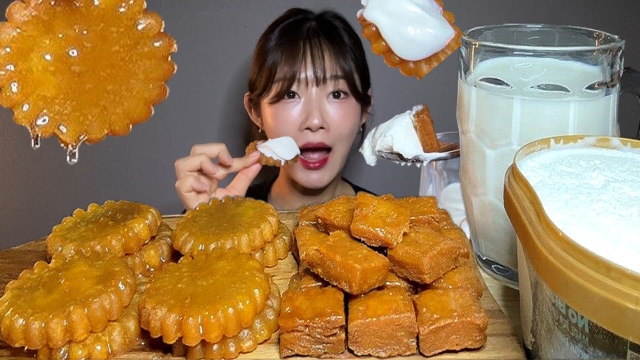 달달함 한도 초과🍨 약과 아이스크림 꿀조합 먹방 Dessert Mukbang Asmr