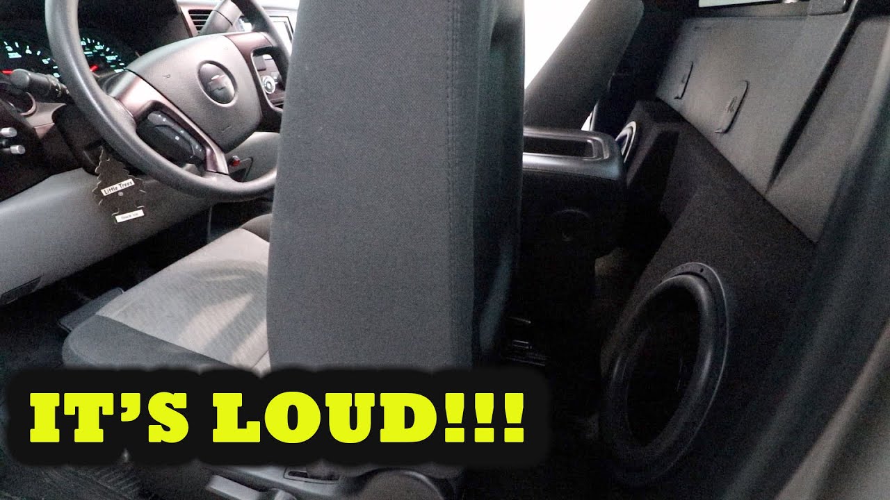 SINGLECAB SILVERADO FINISHED SOUND SYSTEM!!!/BASS DEMO!!!