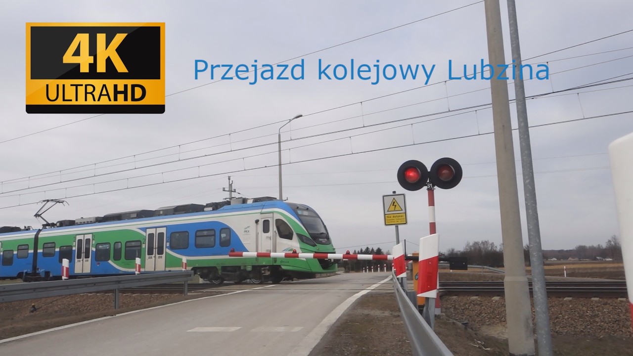 Przejazd kolejowy kat. B – [Lubzina] – [3] pociągi