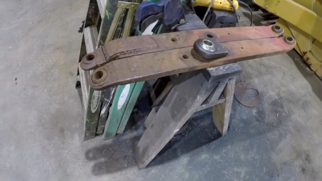 Welding all new ends on tractor 3pt hitch lift arms