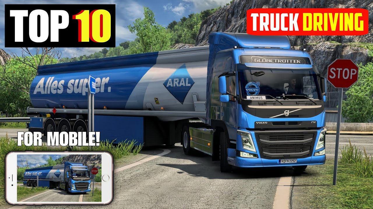10 ЛУЧШИХ СИМУЛЯТОРОВ ВОЖДЕНИЯ ГРУЗОВИКОВ ДЛЯ Android И iOS С ВЫСОКОЙ ГРАФИКОЙ! #trucksimulator