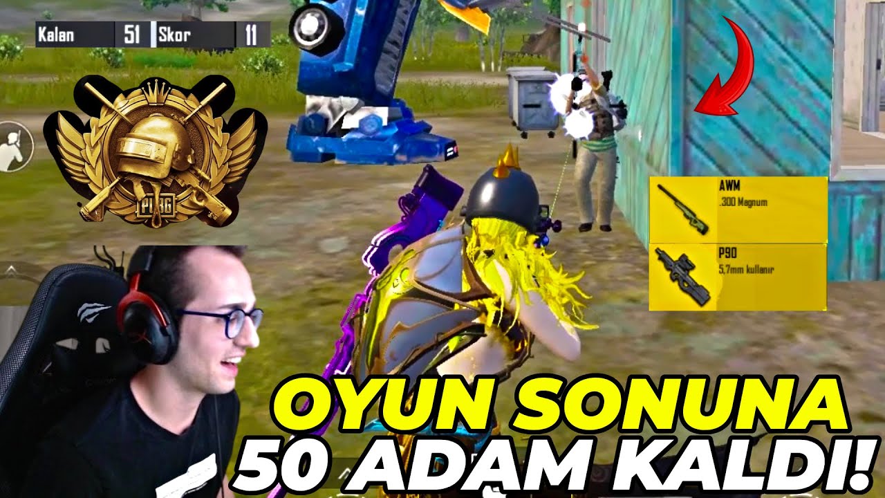 OYUN SONUNA 50 KİŞİ KALDI ! YOK ETTİK (RANK) PUBG MOBILE