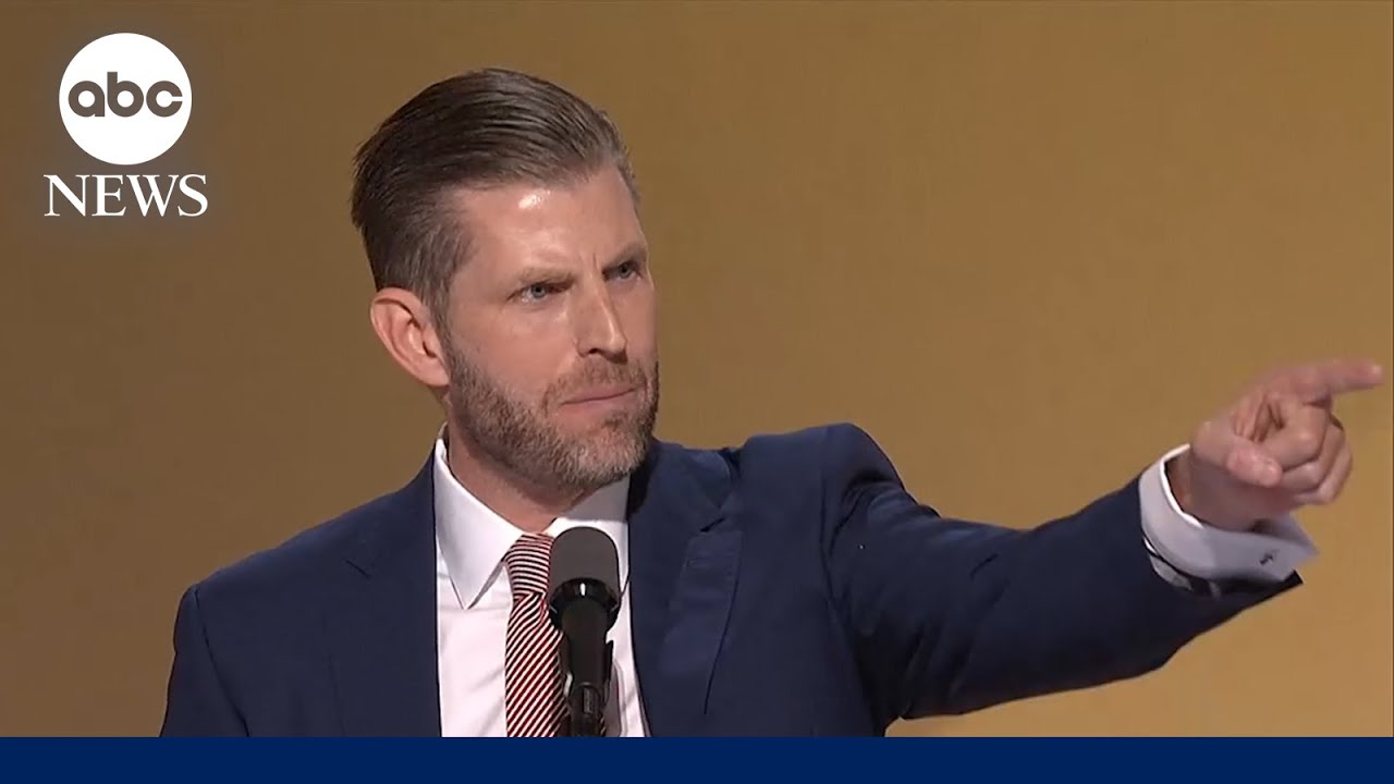 Eric Trump says his father 'will fix this' during apologies to Americans at RNC